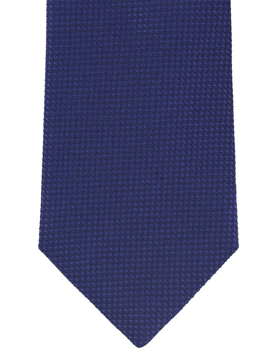 Corbata regular de seda estampado microprint para Hombre