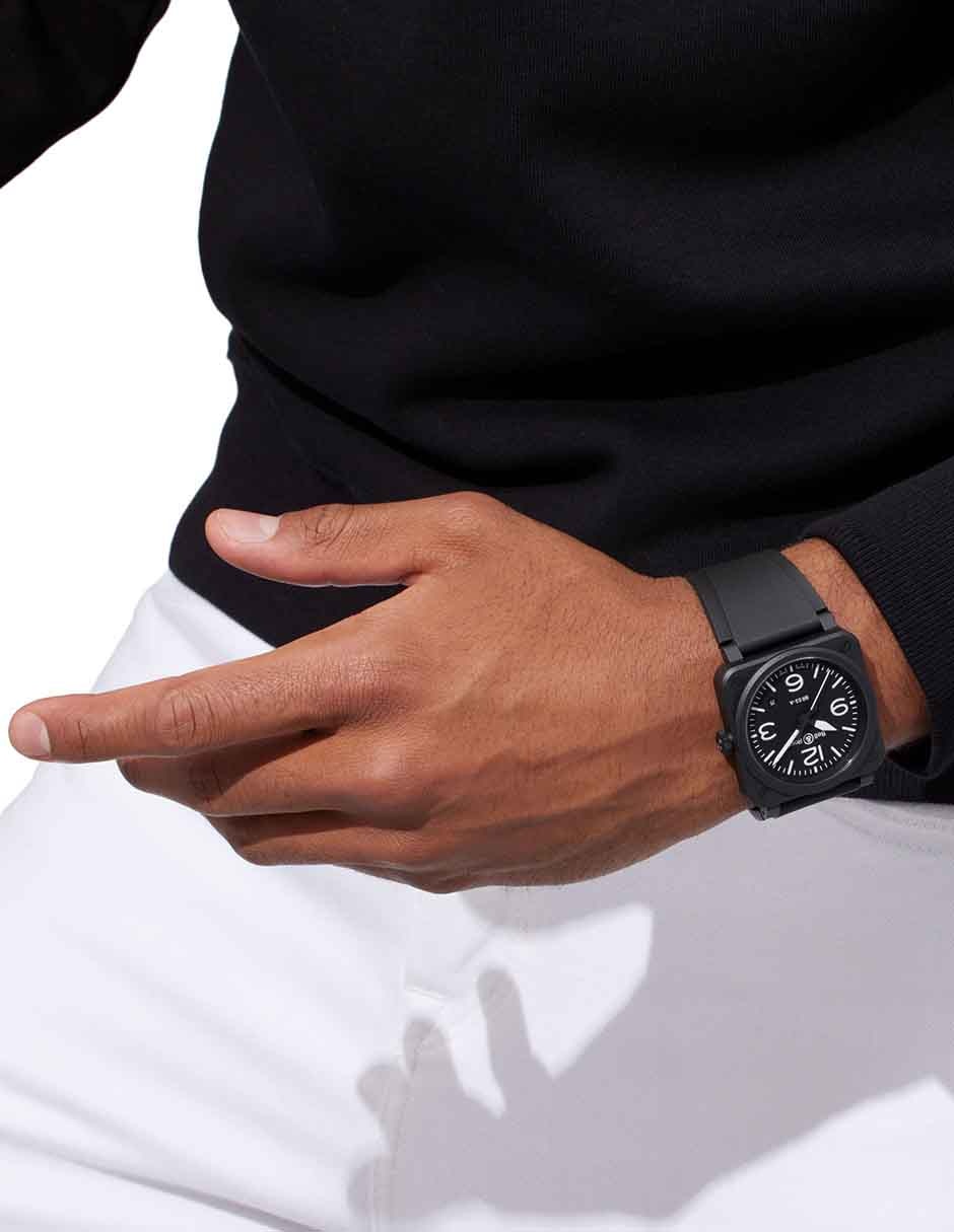 Reloj Bell & Ross para hombre BR03A-BL-CE/SRB