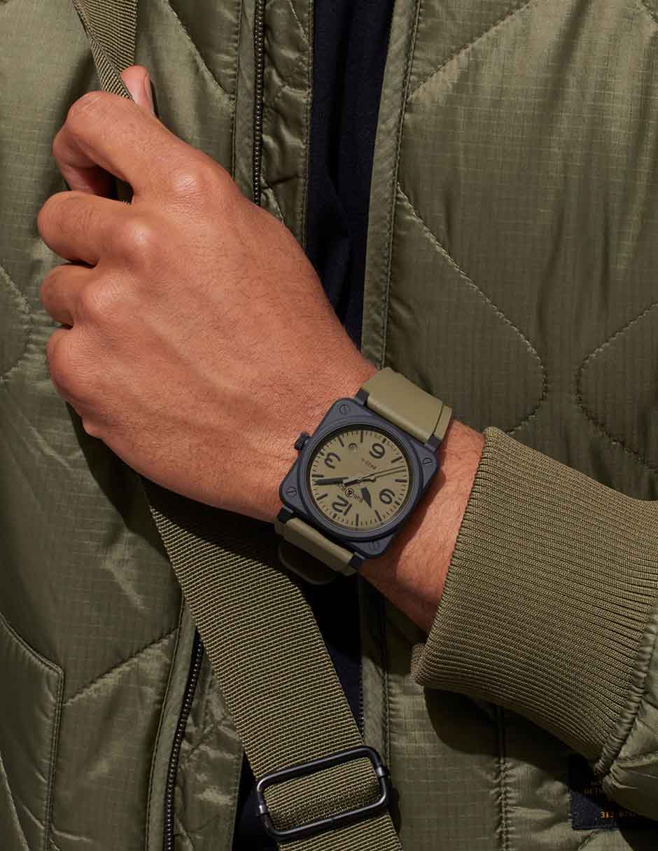 Reloj para hombre BR03A-MIL-CE/SRB 5
