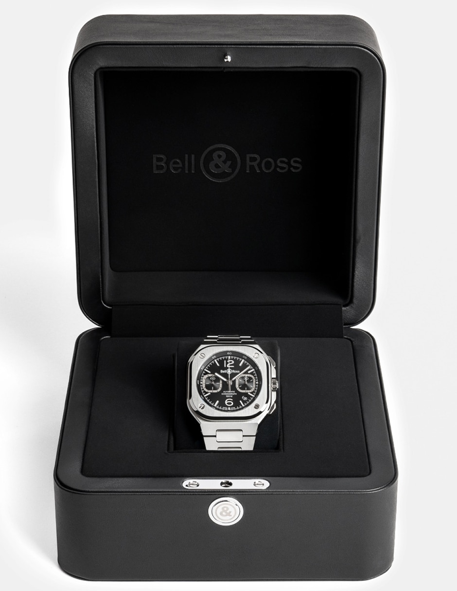Reloj Bell & Ross Br-05 Chrono Black Steel para hombre BR05C-BLC-ST/SST 23