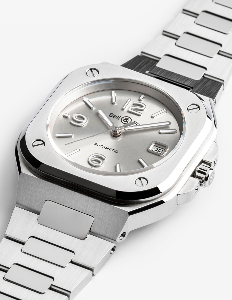 Reloj Bell & Ross Br-05 Grey Steel para hombre BR05A-GR-ST 5