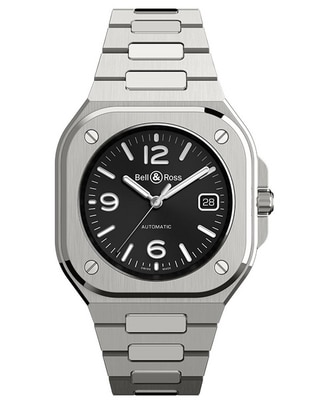 Reloj Bell & Ross Br-05 Black Steel para hombre BR05A-BR-ST