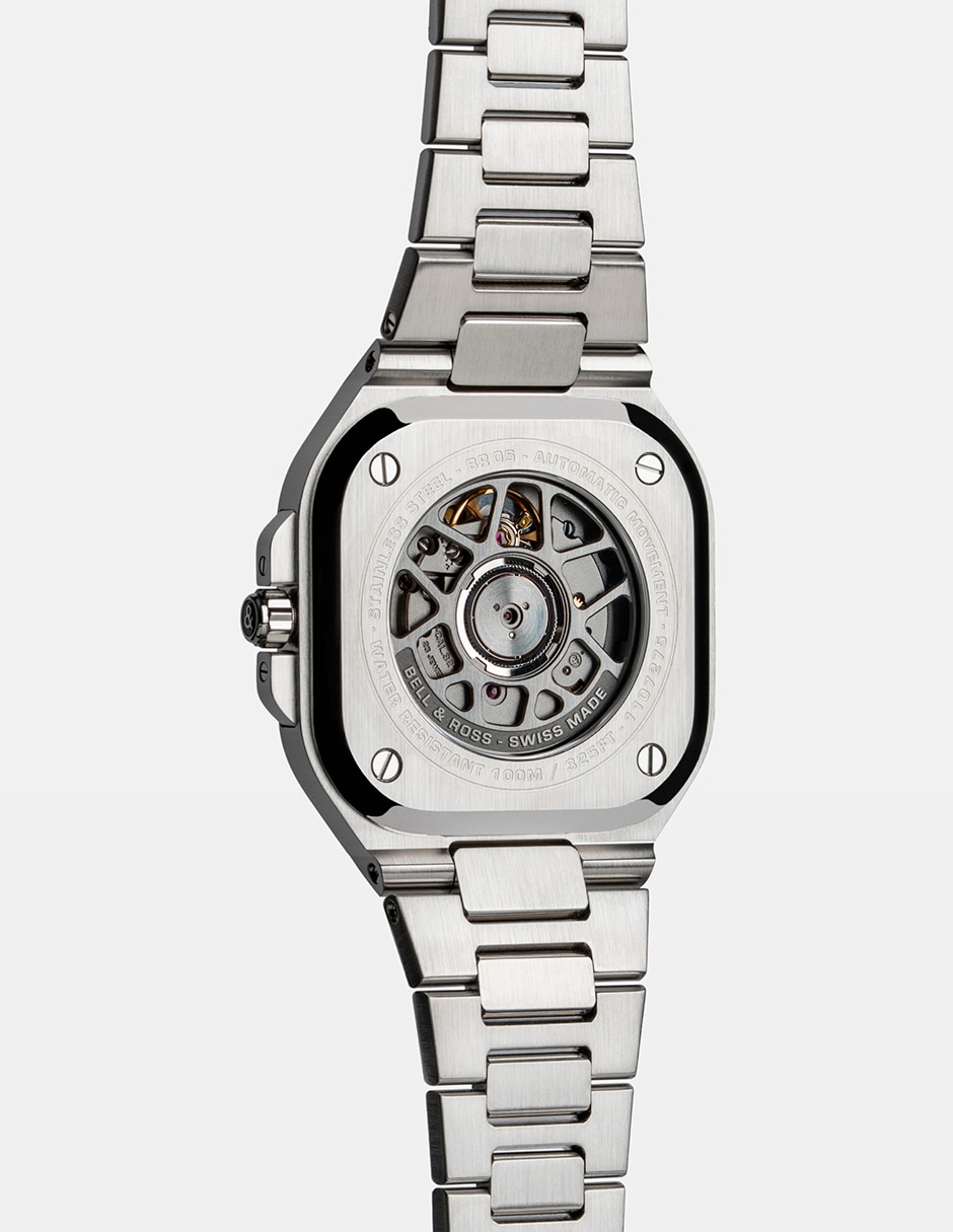 Reloj Bell & Ross Br-05 Black Steel para hombre BR05A-BR-ST