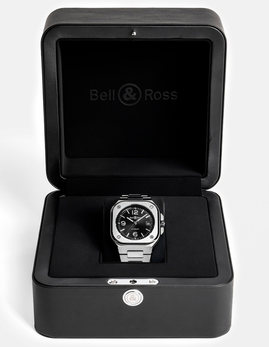 Reloj Bell & Ross Br-05 Black Steel para hombre BR05A-BR-ST 7