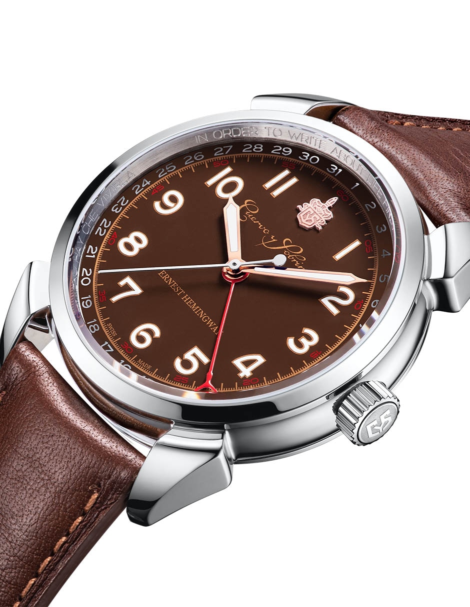 Reloj Cuervo y Sobrinos Hemingway para hombre 3190.1ICB