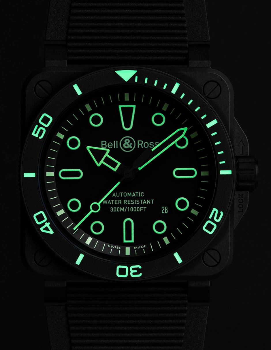 Reloj BR 03 Diver para hombre BR03A-D-OL-CE/SRB 13