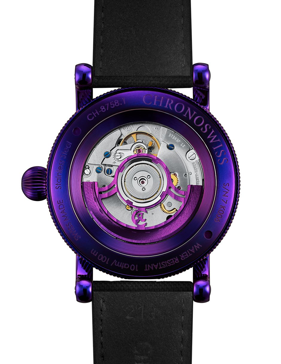 Reloj Chronoswiss Flying Regulator Open Gear Haze para hombre Ch-8758.1-Pubk