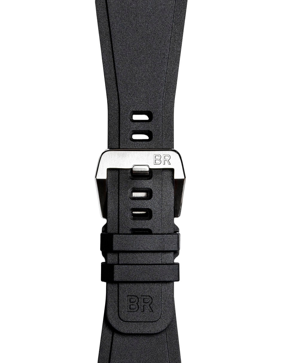 Reloj bell & ross unisex br03a-bl-skst/srb 6
